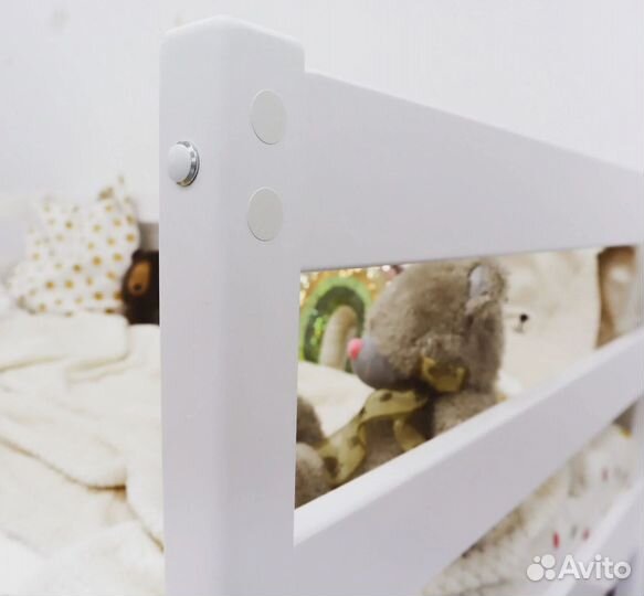 Кроватка из натурального дерева с доп. местом Софа