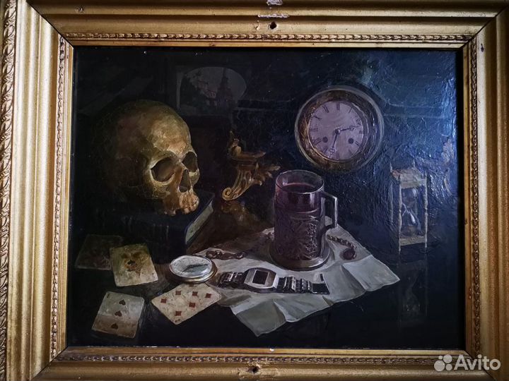 Картина масло картон Файзулин Ильяс