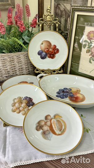 Антикварные тарелки и блюдо Thomas