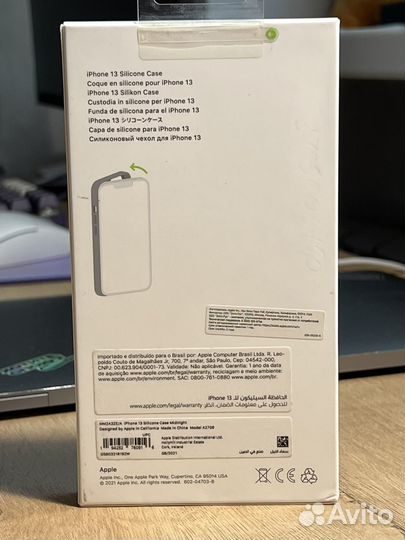 Чехол Silicone Case 13 черный оригинал