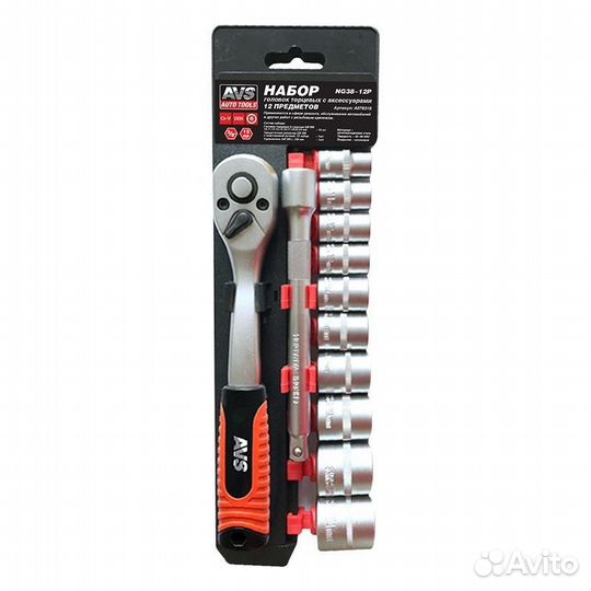 Набор головок торцевых 12 предметов 3/8