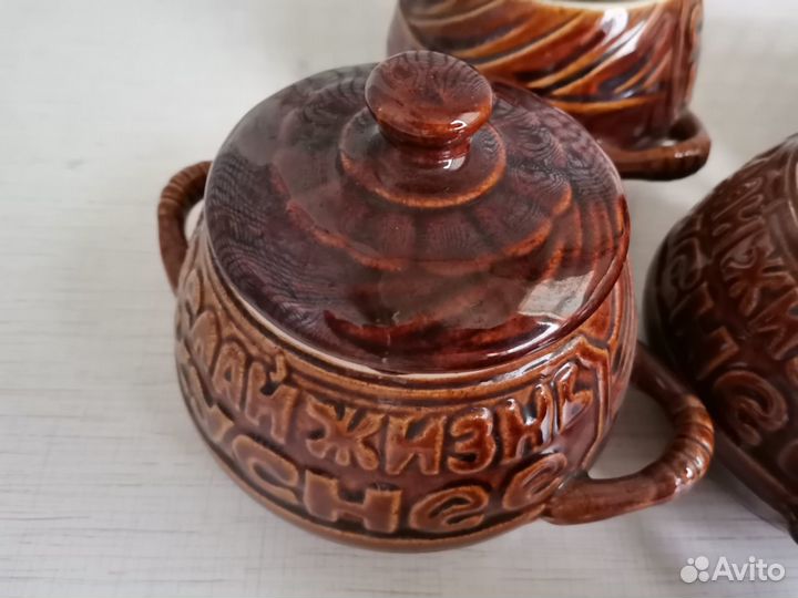 Горшки для запекания керамические