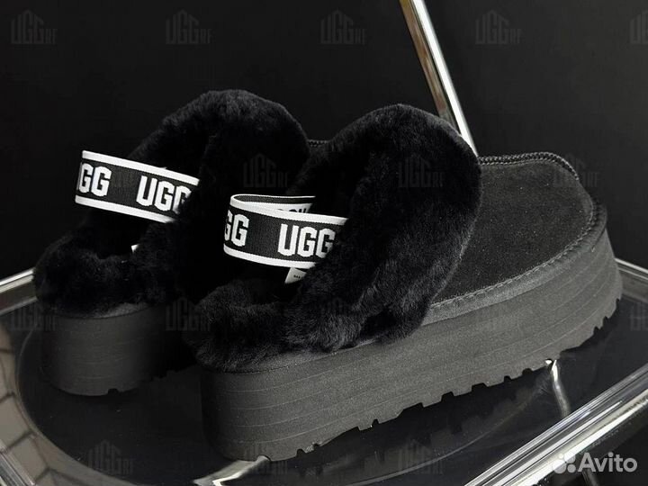 Угги Ugg Funkette Suede Platform Black