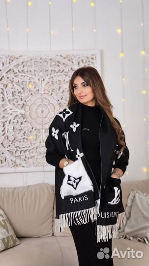 Шарф с карманами кашемир