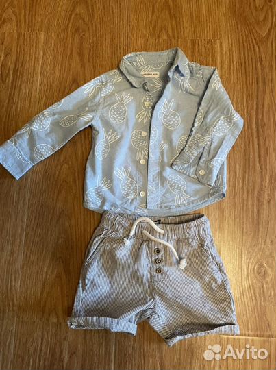 Костюм шорты и рубашка