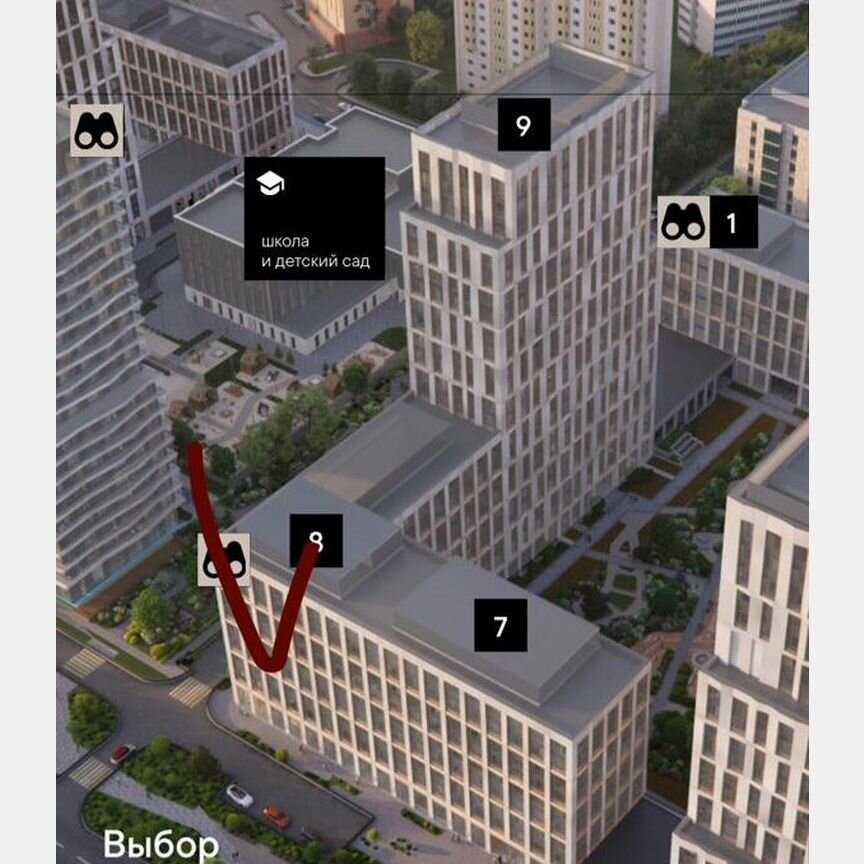 3-к. квартира, 69,6 м², 3/9 эт.