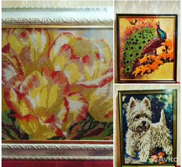 Картины ручной работы бисером (можно на заказ)