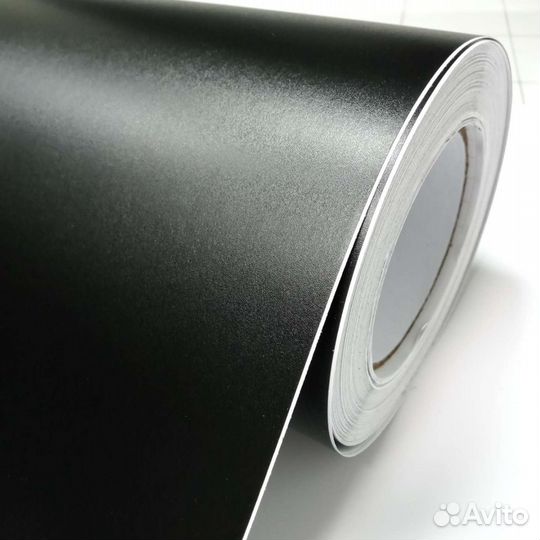 Автовинил плёнка чёрная текстурная матовая
