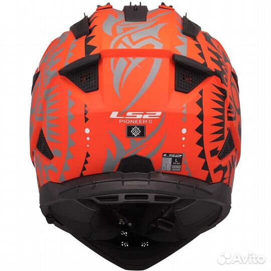 LS2 MX702 pioneer 2 rangi Off-Road Full Face Motorcycle Мотошлем Orange