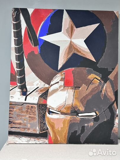 Картина постер на раме (краска)