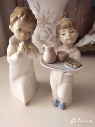 Статуэтка Испания NAO lladro девочка и мальчик