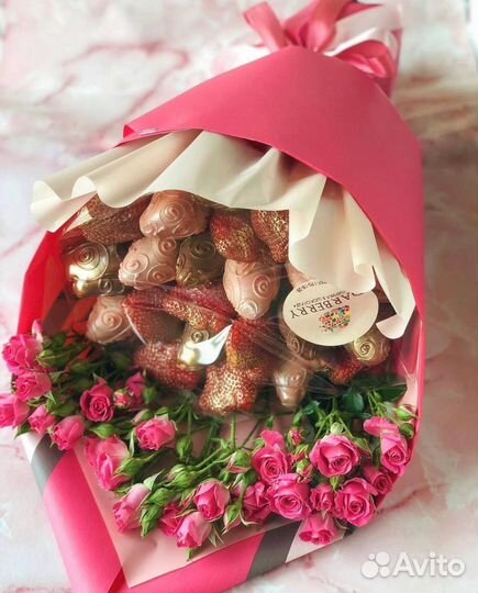 Букет из клубники в шоколаде