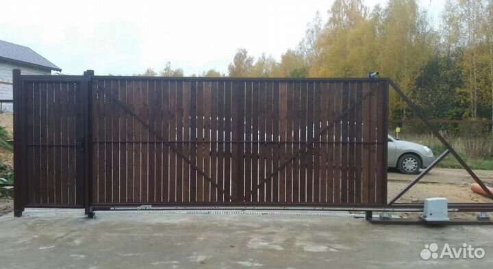 Откатные ворота свари сам