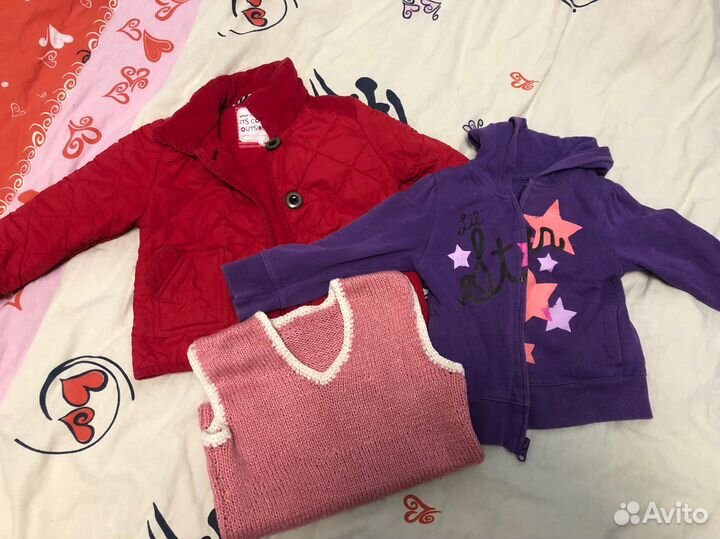 Вещи пакетом на девочку. 9-12 мес