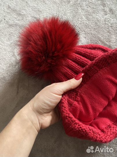 Комплект шапка снуд минетки зимний