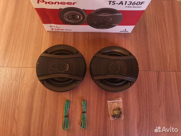 Автоколонки pioneer 13 см