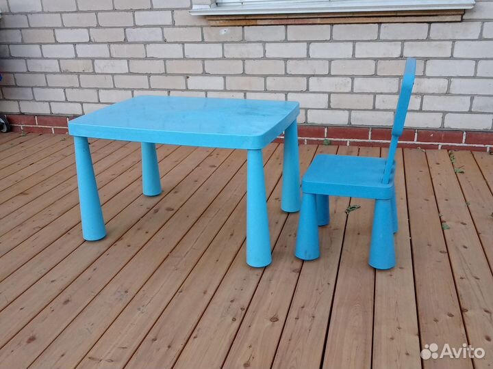 Детский столик и стульчик IKEA