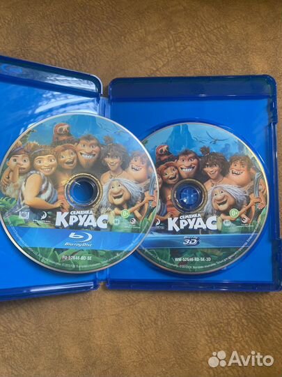 Семейка Крудс Real 3D + 2D (2 Blu-ray) Лиц. Слип