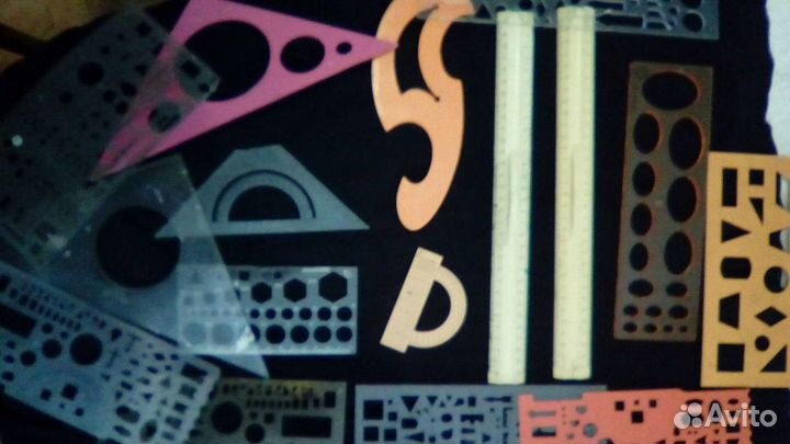 Канцелярские чертежный инструмент СССР 16предм)