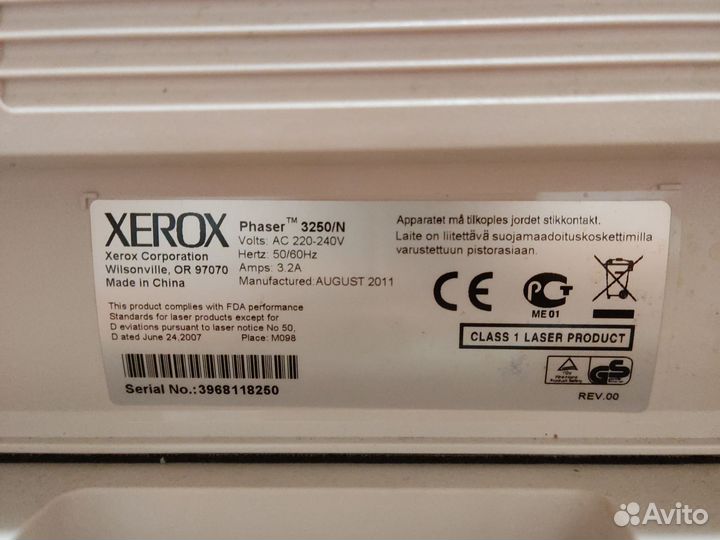 Принтер лазерный Xerox 3250