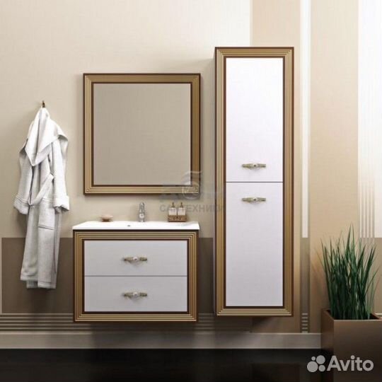 Мебель для ванной Опадирис Карат 80 золото