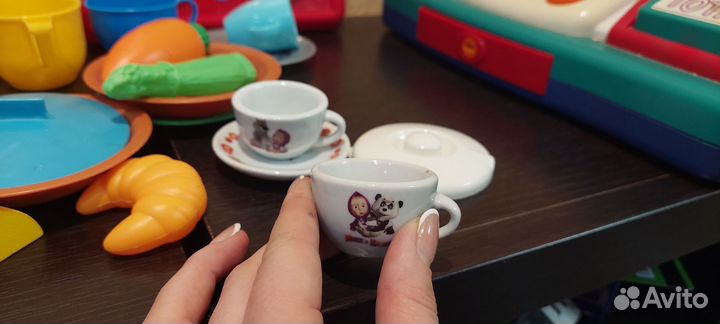 Посуда детская игрушки касса