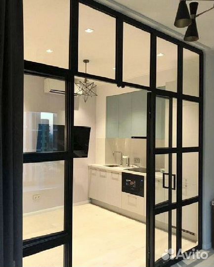 Двери раздвижные стеклянные