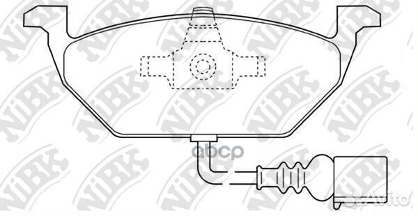 Колодки тормозные дисковые PN0148W NiBK