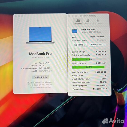 Топ Apple MacBook Pro 2021 M1 Pro 16 gb 512