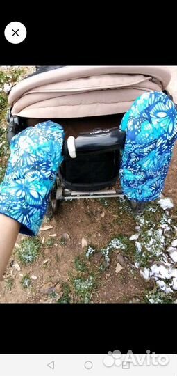 Новая муфта на коляску Варежки