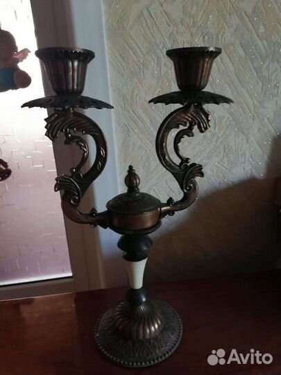 Подсвечники Мельхиор Германия 2шт