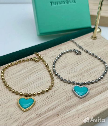 Браслет Tiffany&CO Blue Heart Beard