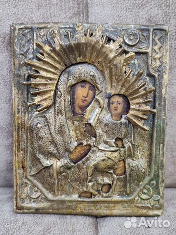 Икона. Иверская Богородица с младенцем