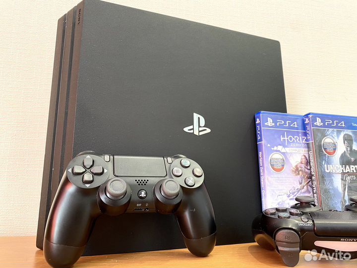 Sony PS4 Pro 1tb Гарантия/2геймпада/402игры