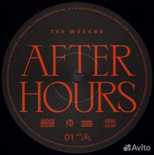 Винил The Weeknd – After Hours (2LP)