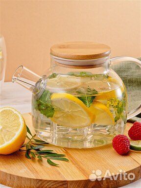 Чайник заварочный стеклянный новый