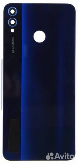 Задняя крышка для Honor 8X Синяя (со стеклом камер