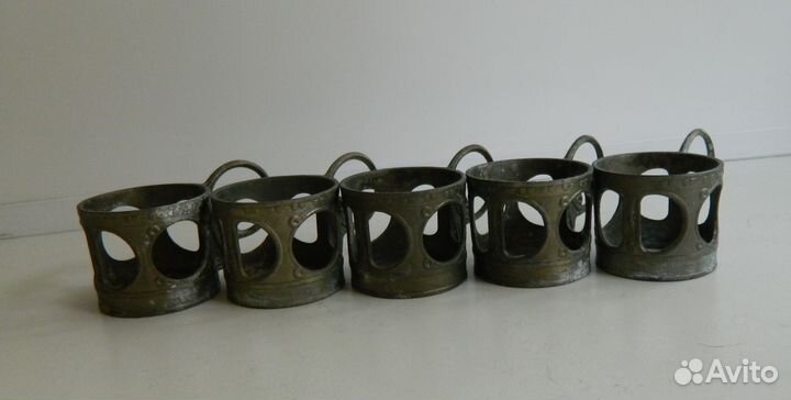 Набор подрюмников 5 шт лёгкий металл