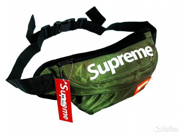 Поясная сумка №3 Supreme зеленый