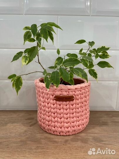 Кашпо и корзины из джута