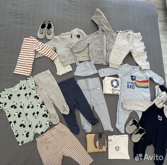 Вещи на мальчика 0-4 месяца