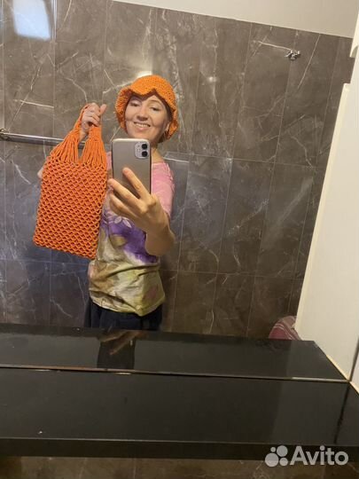 Шляпа женская летняя и сумка в комплект