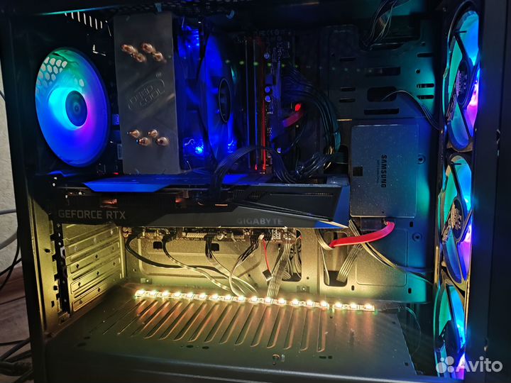 Игровой пк i5 10400f rtx 3060 + монитор acer KA242
