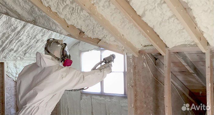 Утепление Пеноизолом / Пенополиуретаном ППУ