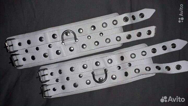 Кожаные наручники / ремни