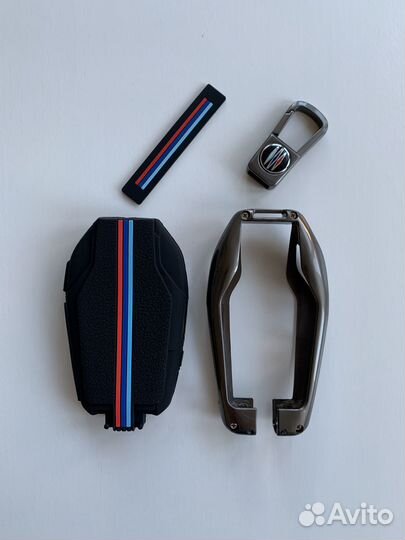 Чехол для смарт-ключа BMW (серый)