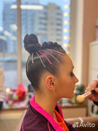 Прически и макияж для гимнасток