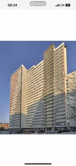 1-к. квартира, 25,9 м², 4/25 эт.