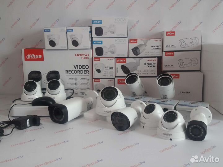 Видеонаблюдение Dahua 12 камер