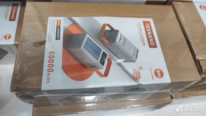 Power bank солнечной зарядкой внешний аккумулятор